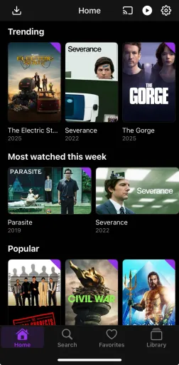 Custom Home Screen